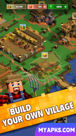 Minetap 3D: Idle-Merge RPG