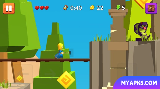 Girl Dragon Adventures classic action platformer