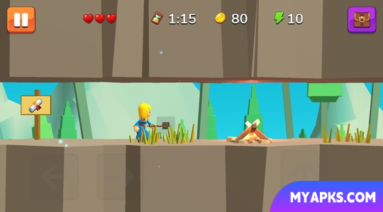 Girl Dragon Adventures classic action platformer