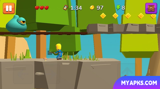 Girl Dragon Adventures classic action platformer