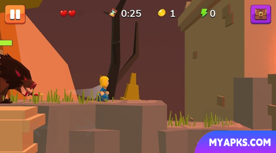 Girl Dragon Adventures classic action platformer