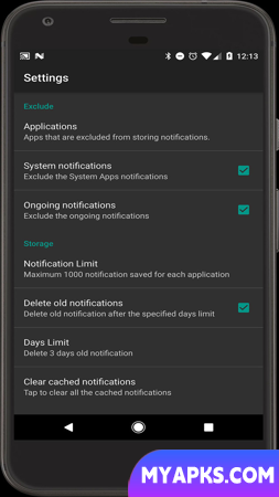 Recent Notification