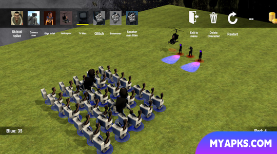 Toilet War Sandbox: Simulator