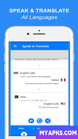 Speak and Translate All languages Voice Translator
