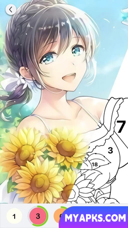 Anime Paint - Color By Number