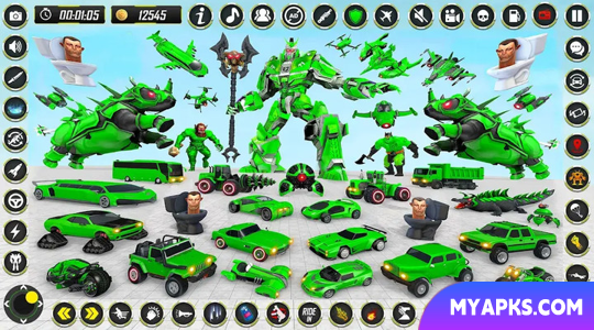 Rhino Robot - Robot Car Games