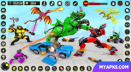 Rhino Robot - Robot Car Games