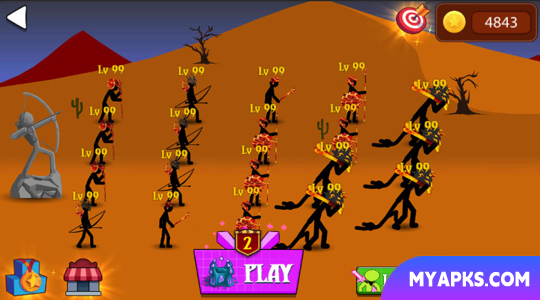 Stickman War : Defense Battle