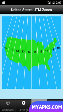 UTM Grid Ref Compass