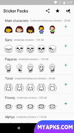 UNDERTALE and DELTARUNE stickers for WhatsApp