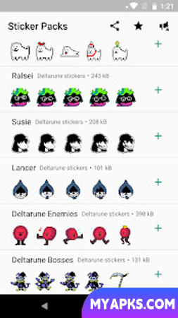 UNDERTALE and DELTARUNE stickers for WhatsApp
