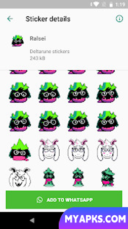 UNDERTALE and DELTARUNE stickers for WhatsApp