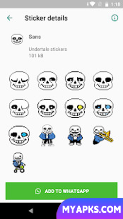 UNDERTALE and DELTARUNE stickers for WhatsApp