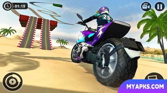 Beach Motorbike Stunts Master