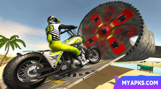 Beach Motorbike Stunts Master