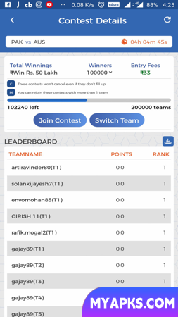 MyTeam11 : Expert Prediction