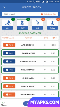 MyTeam11 : Expert Prediction