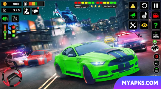 Highway Police Car Chase Games