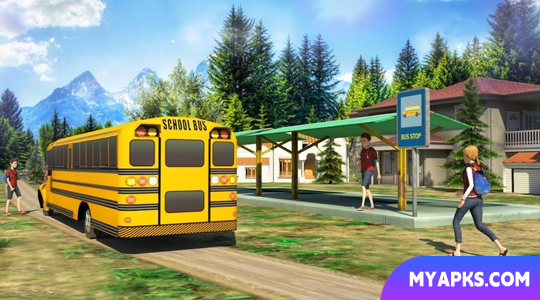 School Bus: Up Hill Driving