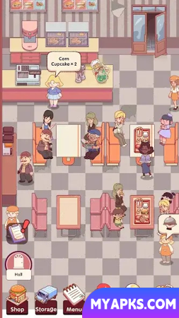 Idle Cafe Sim - burger tycoon