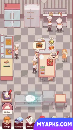 Idle Cafe Sim - burger tycoon