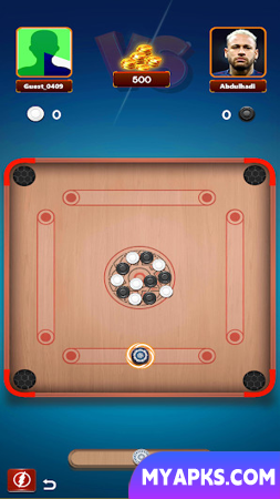Carrom pool-disc board game