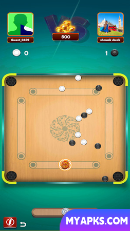 Carrom pool-disc board game