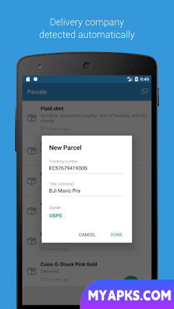 Parcels: Track Online Orders 