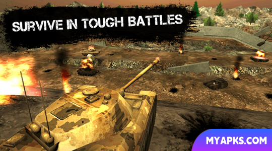 Tank Survival. Battlefield