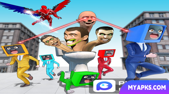 Toilet Monster Battle Game 3D