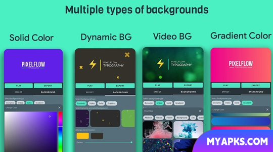 PixelFlow - Intro makerOutroLogoText Animation