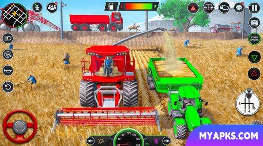 Indian Farming Tractor Game 3D