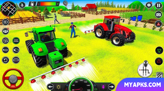 Indian Farming Tractor Game 3D