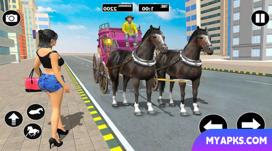 Horse Cart Taxi Transport Game