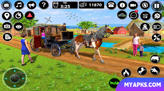 Horse Cart Taxi Transport Game