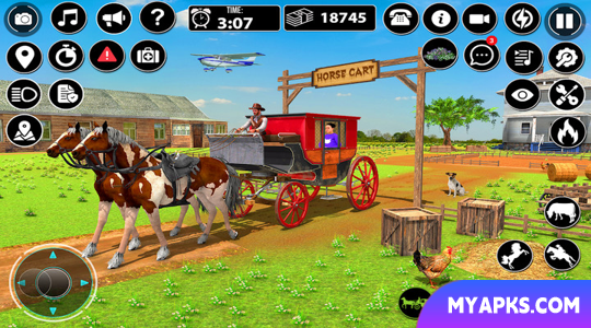 Horse Cart Taxi Transport Game