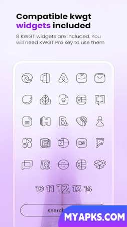 Vera Outline Black: Icon Pack