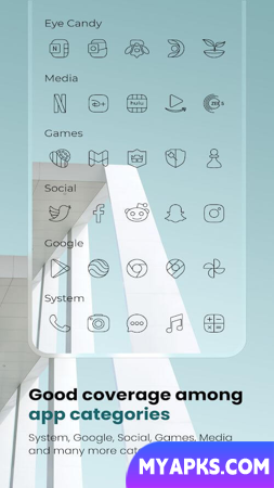 Vera Outline Black: Icon Pack