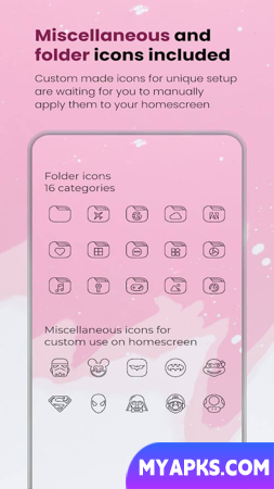 Vera Outline Black: Icon Pack