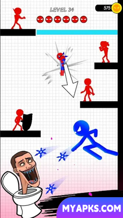 Stickman Hero: Teleport Fight