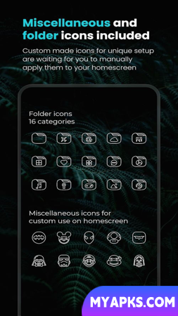 Vera Outline White Icon Pack