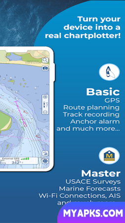 Aqua Map - Mobile Chartplotter 