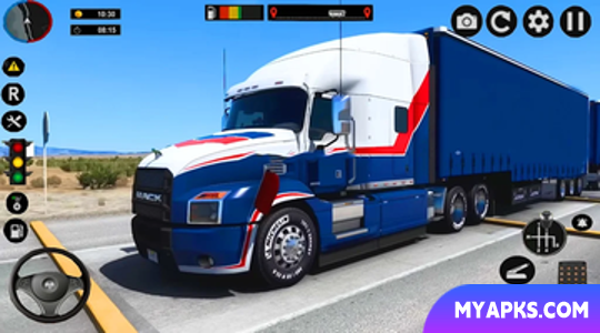 American Truck Driving Trailer