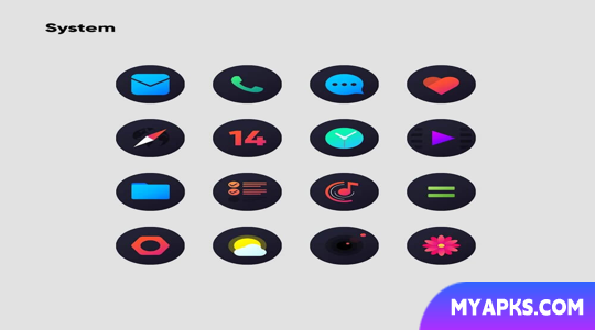 Hera Dark: Circle Icon Pack