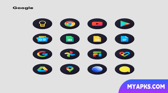 Hera Dark: Circle Icon Pack