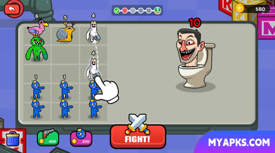 Merge War Monster Fight