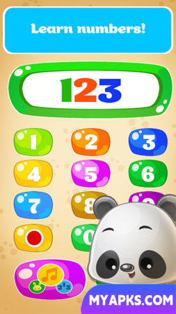 Babyphone game Numbers Animals