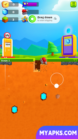 Ground Digger: Lava Hole Drill 