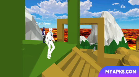 The floor is lava game parkour