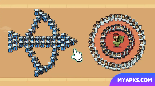 Toilet Fight Police vs Zombie